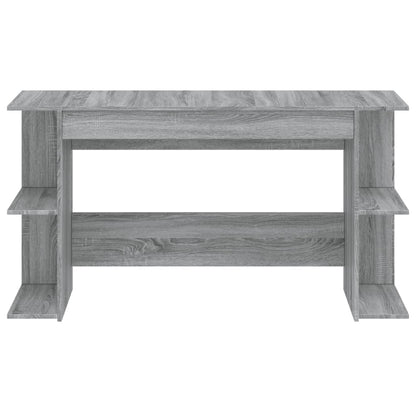 Scrivania Grigio Sonoma 140x50x75 cm in Legno Multistrato - homemem39