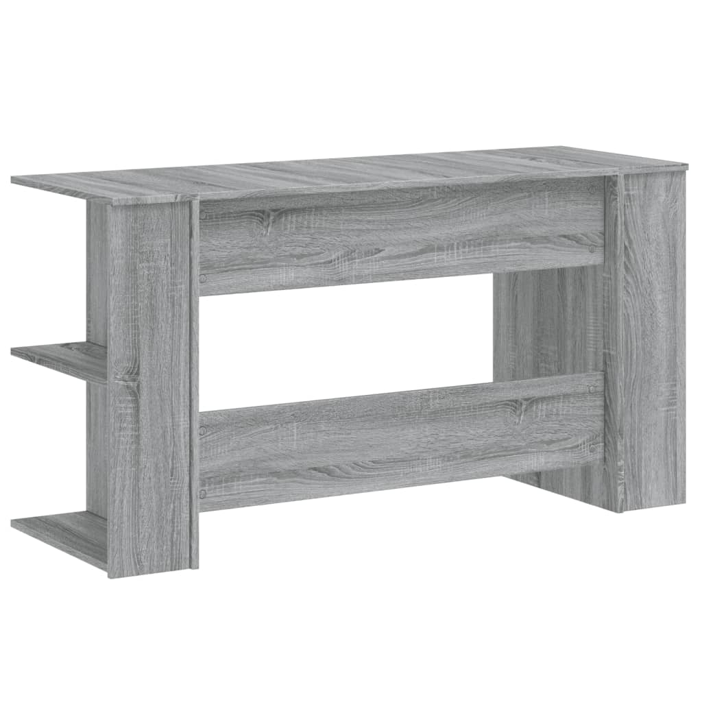 Scrivania Grigio Sonoma 140x50x75 cm in Legno Multistrato - homemem39