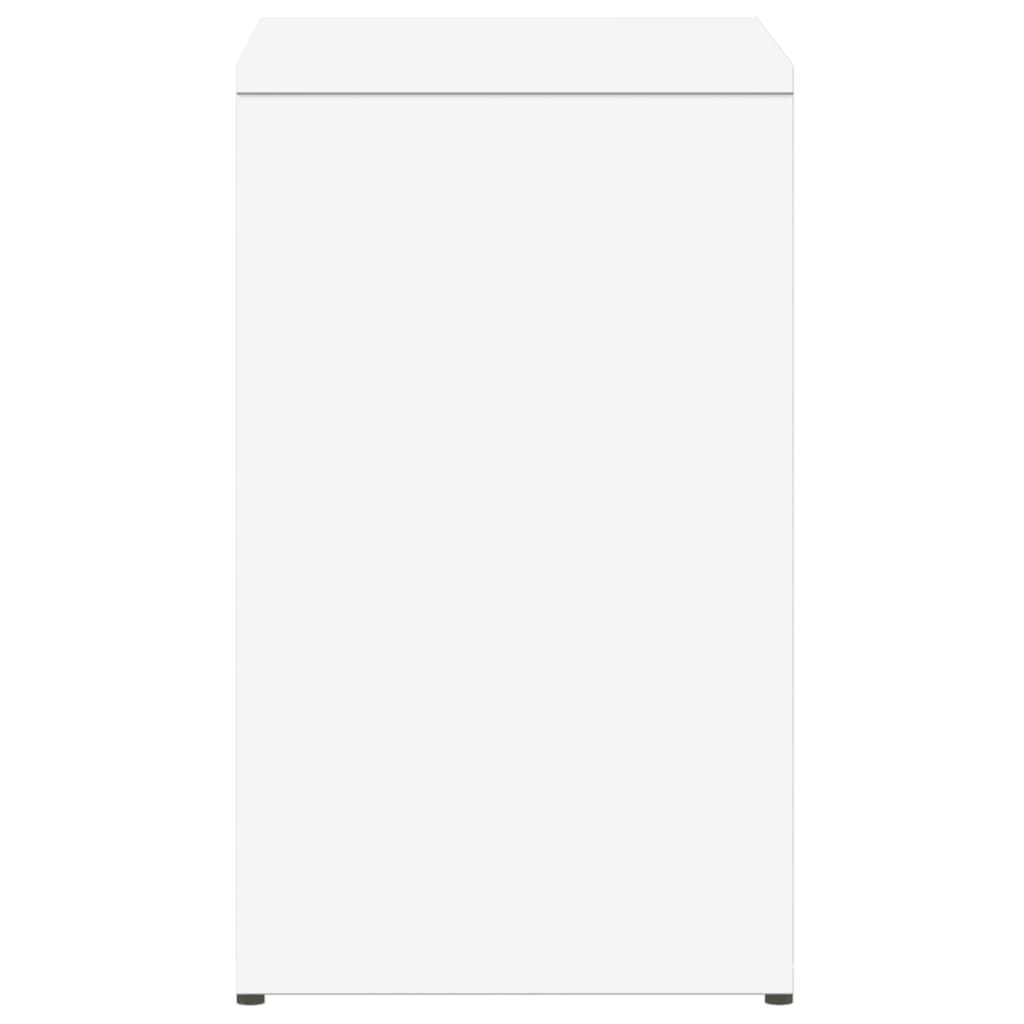 Tavolino Bianco 50x30x50 cm in Legno Multistrato - homemem39