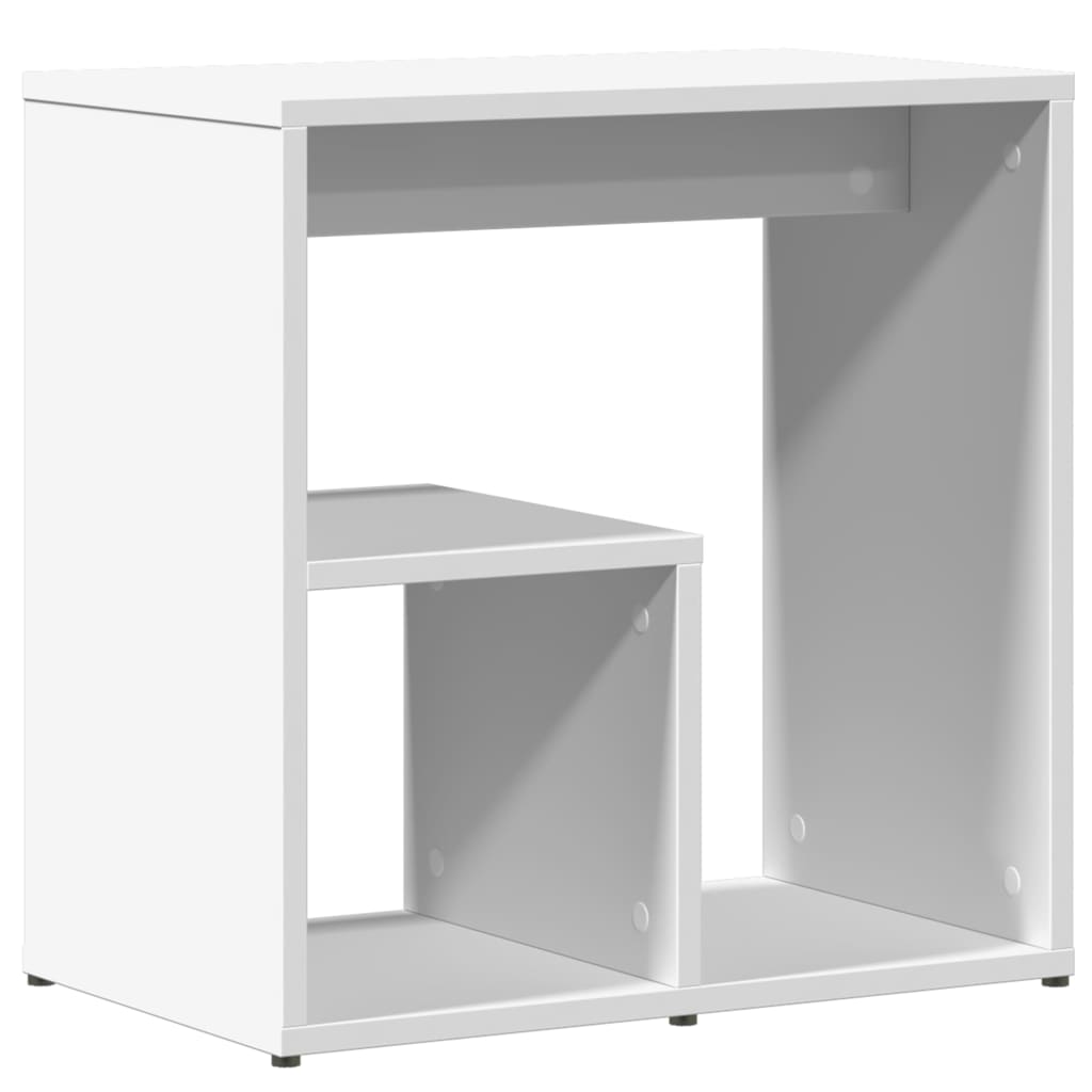 Tavolini Bianchi 2 pz 50x30x50 cm in Legno Multistrato | homemem39