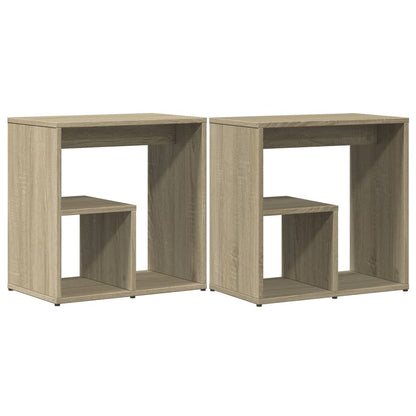 Tavolini Rovere Sonoma 2 pz 50x30x50 cm in Legno Multistrato | homemem39