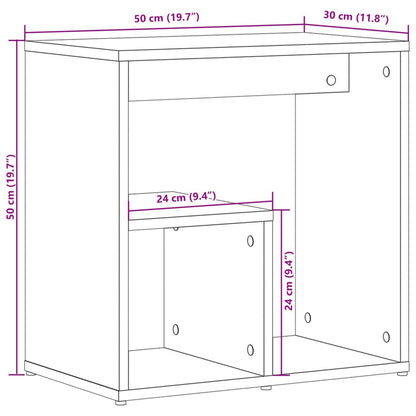 Tavolini 2 pz Rovere Marrone 50x30x50 cm in Legno Multistrato | homemem39