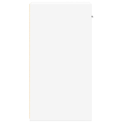 Comodini 2pz Bianchi 35x34x65 cm in Legno Multistrato - homemem39