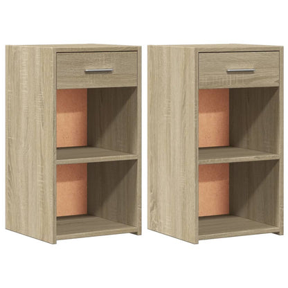 Comodini 2 pz Rovere Sonoma 35x34x65 cm in Legno Multistrato - homemem39