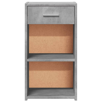 Comodini 2 pz Grigio Cemento 35x34x65 cm in Legno Multistrato - homemem39