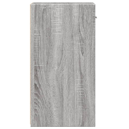 Comodino Grigio Sonoma 35x34x65 cm in Legno Multistrato - homemem39