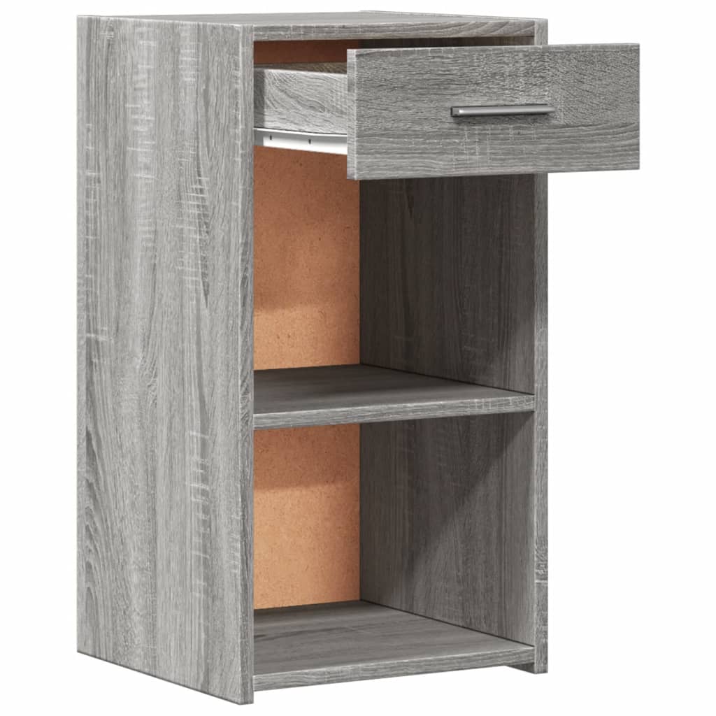 Comodini 2 pz Grigio Sonoma 35x34x65 cm in Legno Multistrato - homemem39