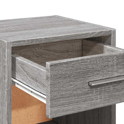 Comodini 2 pz Grigio Sonoma 35x34x65 cm in Legno Multistrato - homemem39