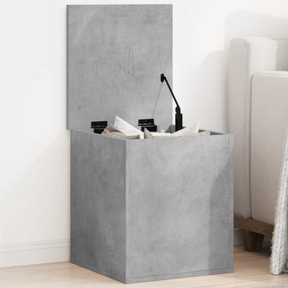 Contenitore Grigio Cemento 40x42x46 cm in Legno Multistrato - homemem39