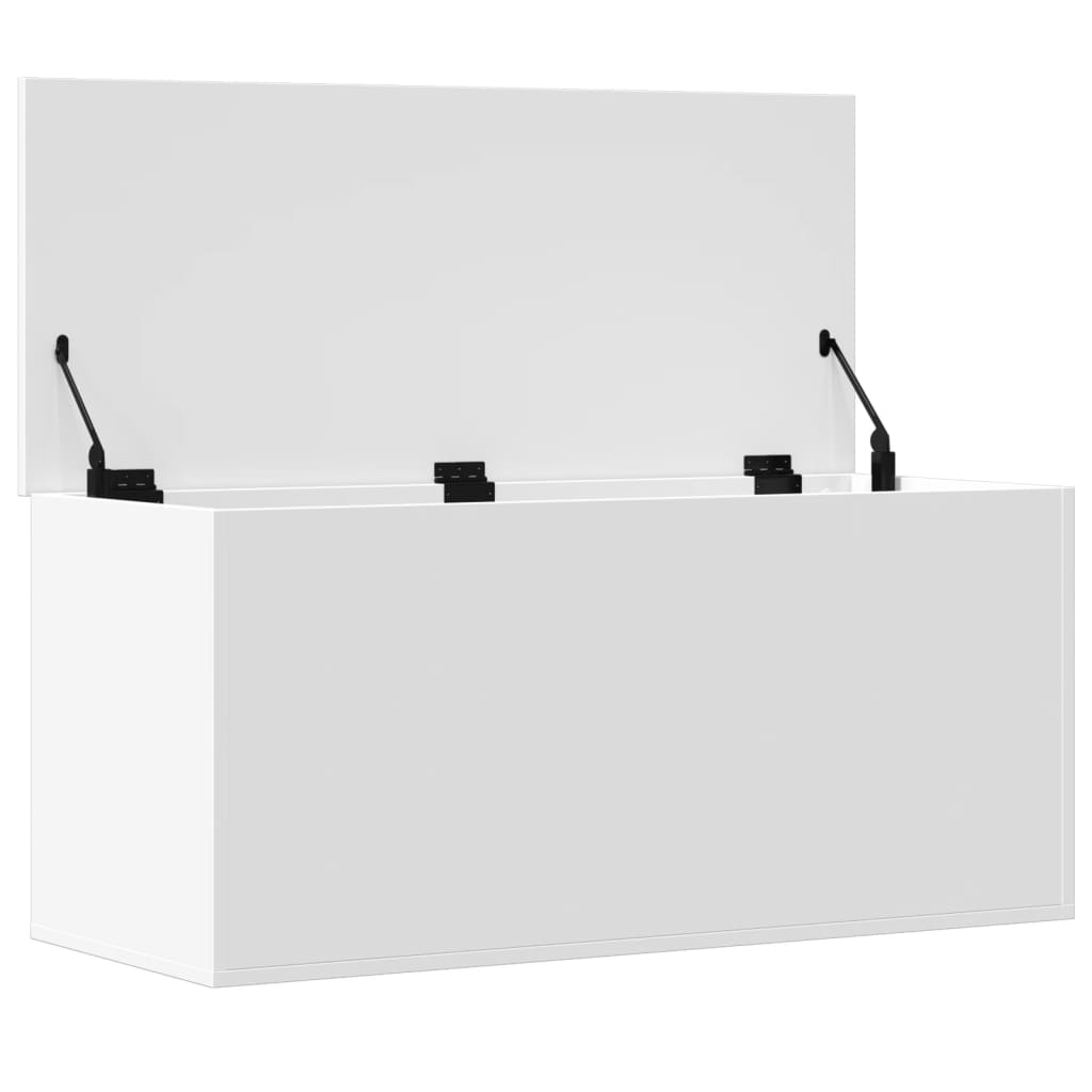 Contenitore Portaoggetti Bianco 100x42x46 cm Legno Multistrato - homemem39