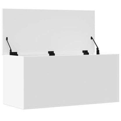 Contenitore Portaoggetti Bianco 100x42x46 cm Legno Multistrato - homemem39
