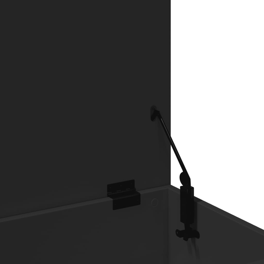 Contenitore Portaoggetti Nero 100x42x46 cm Legno Multistrato - homemem39