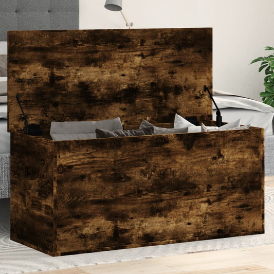 Contenitore Rovere Fumo 100x42x46 cm Legno Multistrato - homemem39