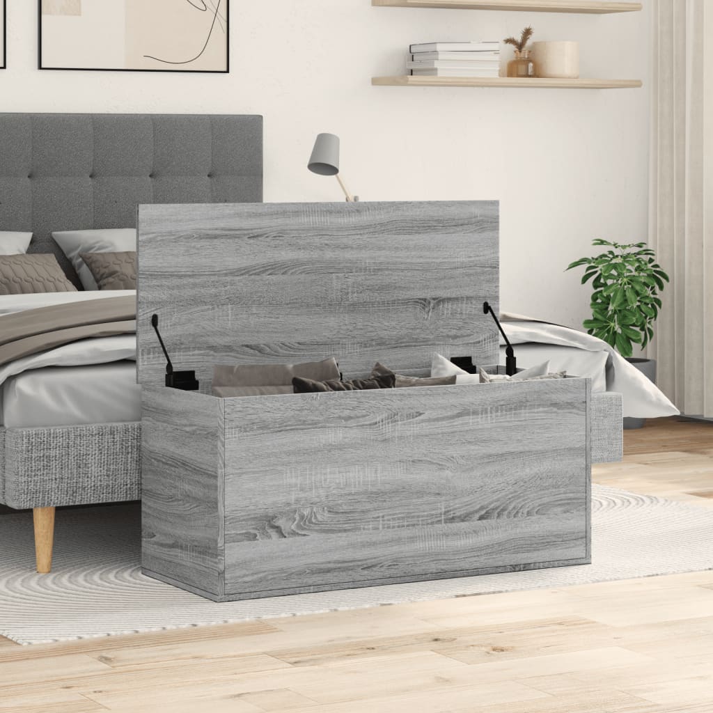 Contenitore Grigio Sonoma 100x42x46 cm Legno Multistrato - homemem39