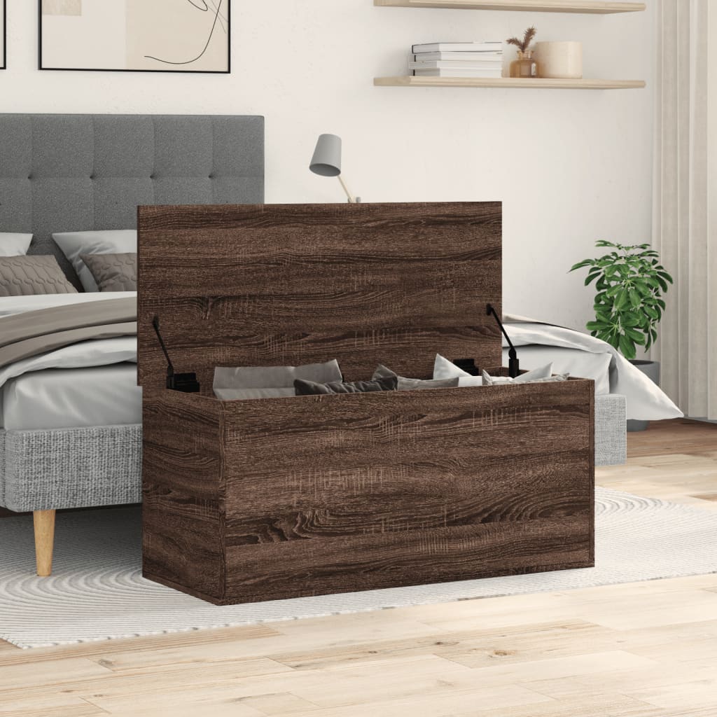 Contenitore Rovere Marrone 100x42x46 cm Legno Multistrato - homemem39