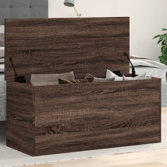 Contenitore Rovere Marrone 100x42x46 cm Legno Multistrato - homemem39