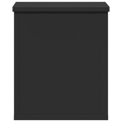 Contenitore Portaoggetti Nero 30x35x35 cm in Truciolato - homemem39