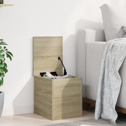 Contenitore Portaoggetti Rovere Sonoma 30x35x35cm in Truciolato | homemem39