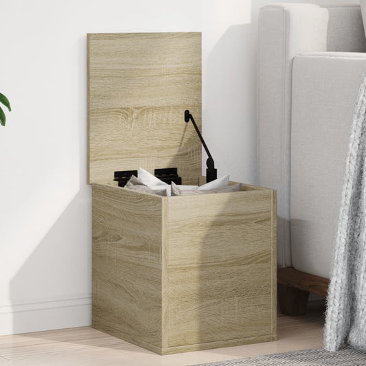 Contenitore Portaoggetti Rovere Sonoma 30x35x35cm in Truciolato | homemem39