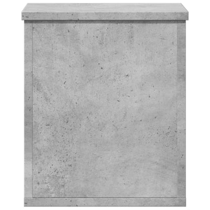 Contenitore Portaoggetti Grigio Cemento 30x35x35cm Truciolato - homemem39