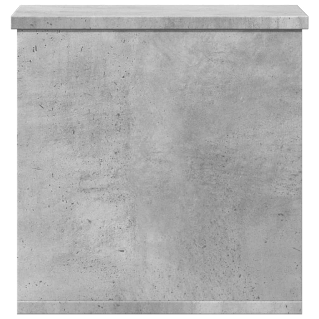 Contenitore Portaoggetti Grigio Cemento 30x35x35cm Truciolato - homemem39