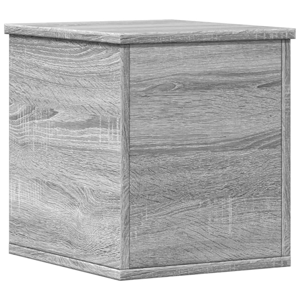 Contenitore Portaoggetti Grigio Sonoma 30x35x35 cm Truciolato - homemem39