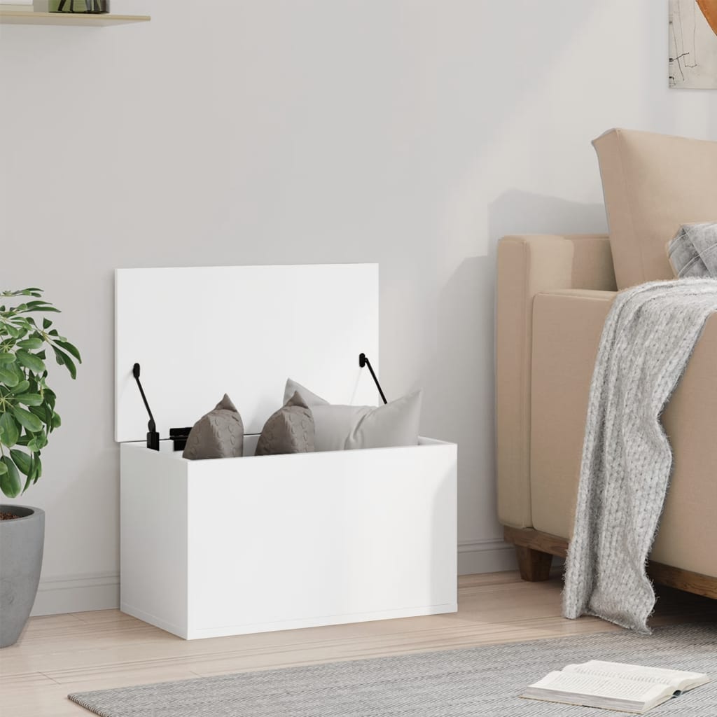 Contenitore Portaoggetti Bianco 60x35x35 cm in Truciolato | homemem39