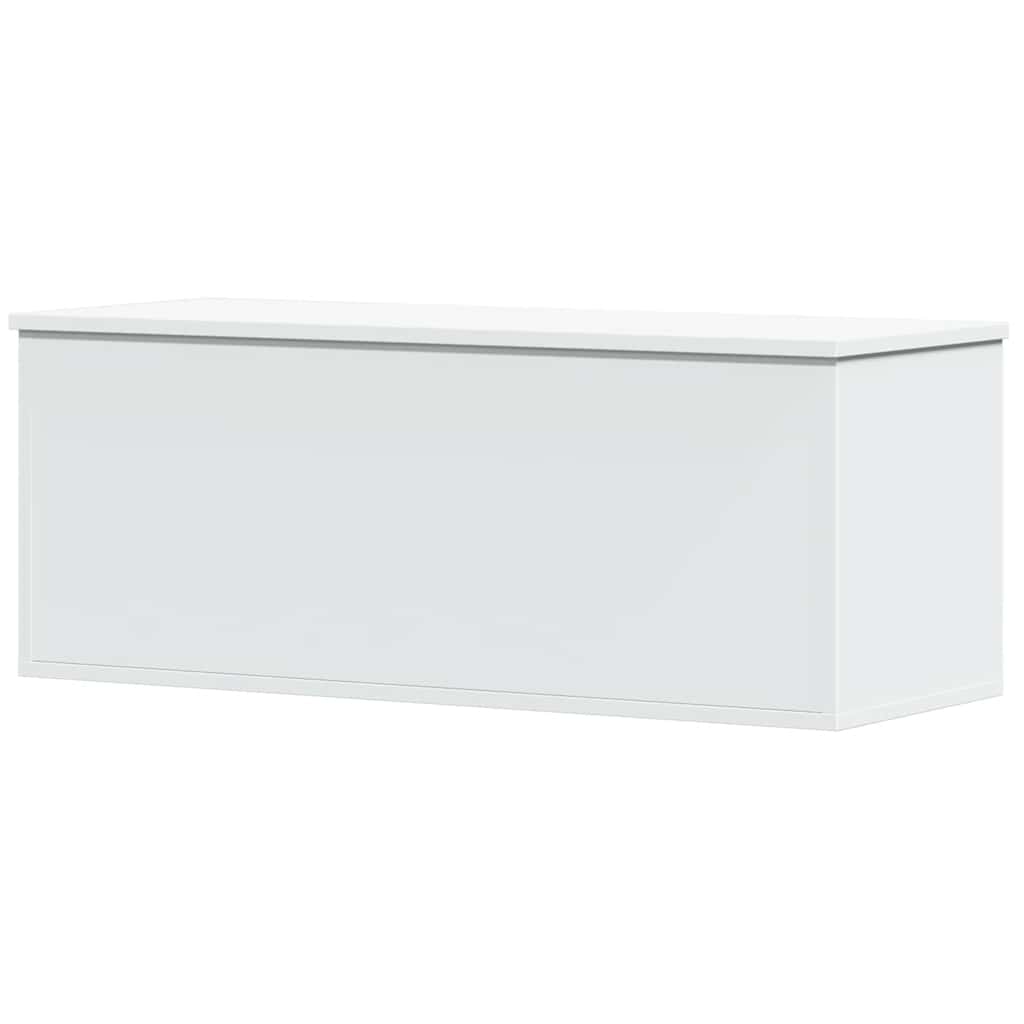 Contenitore Portaoggetti Bianco 90x35x35 cm in Truciolato | homemem39