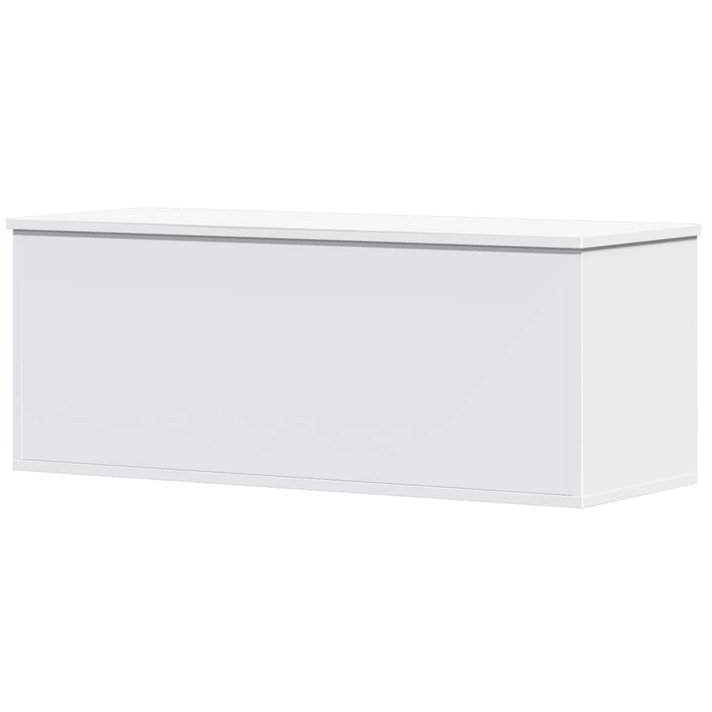 Contenitore Portaoggetti Bianco 90x35x35 cm in Truciolato | homemem39