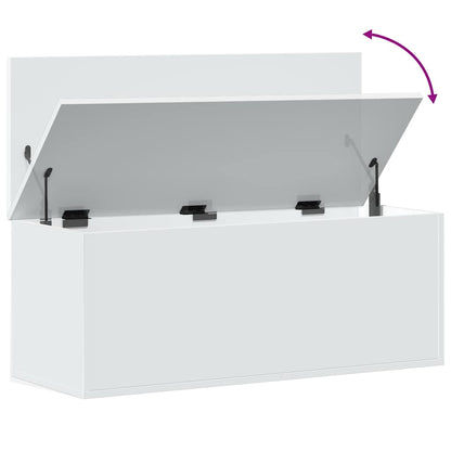 Contenitore Portaoggetti Bianco 90x35x35 cm in Truciolato | homemem39