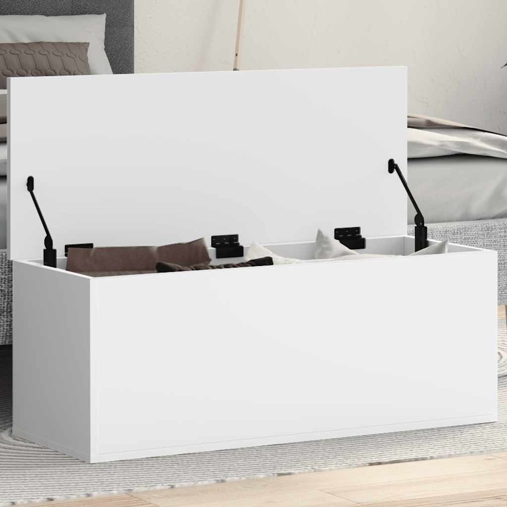 Contenitore Portaoggetti Bianco 90x35x35 cm in Truciolato | homemem39