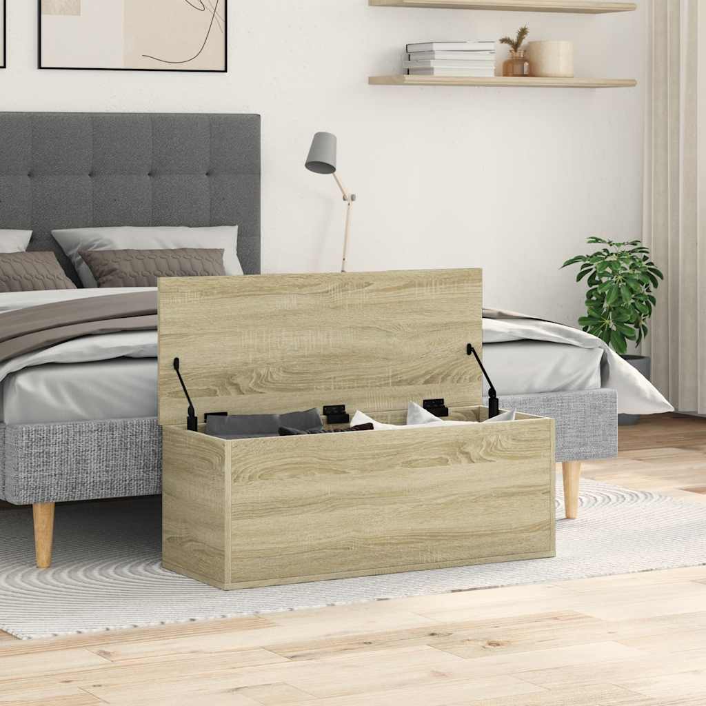 Contenitore Portaoggetti Rovere Sonoma 90x35x35cm in Truciolato | homemem39