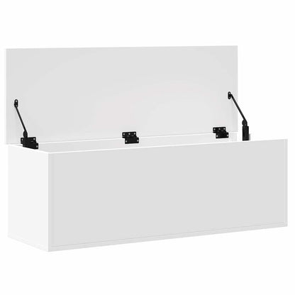 Contenitore Portaoggetti Bianco 102x35x35 cm in Truciolato