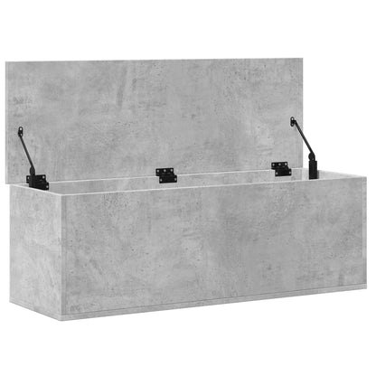 Contenitore Portaoggetti Grigio Cemento 102x35x35cm Truciolato - homemem39