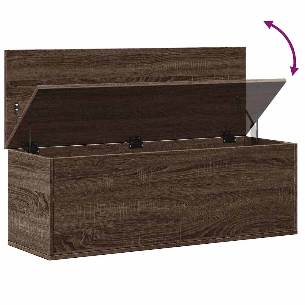 Contenitore Portaoggetti Rovere Marrone 102x35x35 cm Truciolato - homemem39