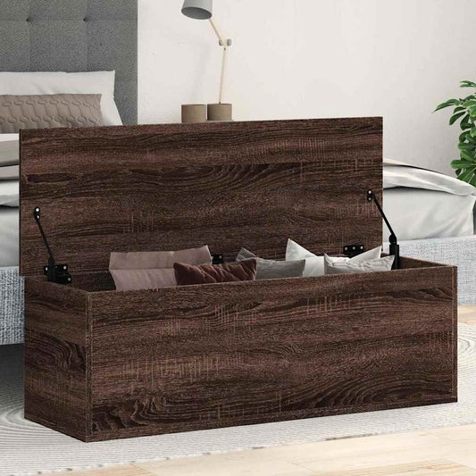 Contenitore Portaoggetti Rovere Marrone 102x35x35 cm Truciolato - homemem39