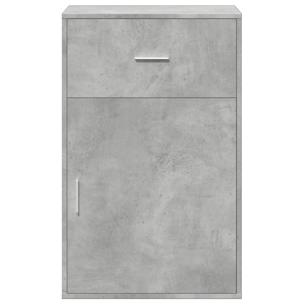 Armadietto Grigio Cemento 56,5x39x90 cm in Legno Multistrato - homemem39