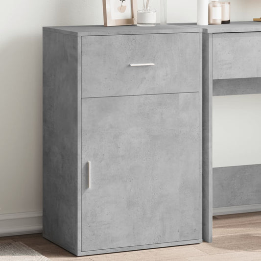 Armadietto Grigio Cemento 56,5x39x90 cm in Legno Multistrato - homemem39