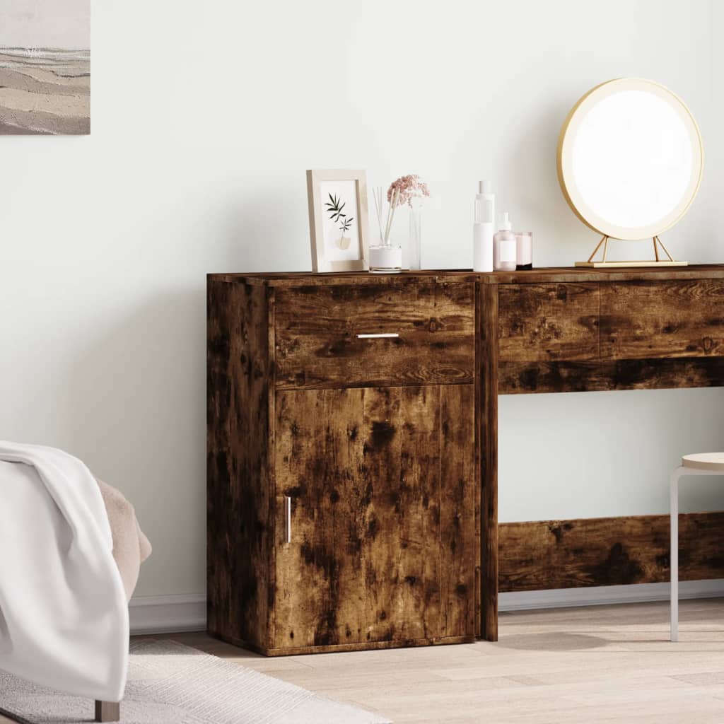 Armadietto Rovere Fumo 56,5x39x90 cm in Legno Multistrato - homemem39