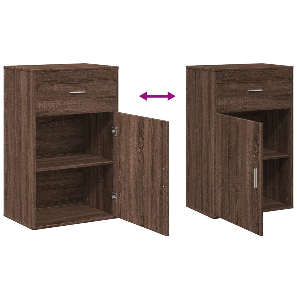 Armadietto Rovere Marrone 56,5x39x90 cm in Legno Multistrato | homemem39