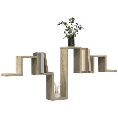 Scaffale a Parete Rovere Sonoma 104,5x10x43cm Legno Multistrato