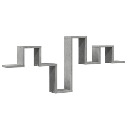 Scaffale a Muro Grigio Cemento 104,5x10x43 cm Legno Multistrato | homemem39