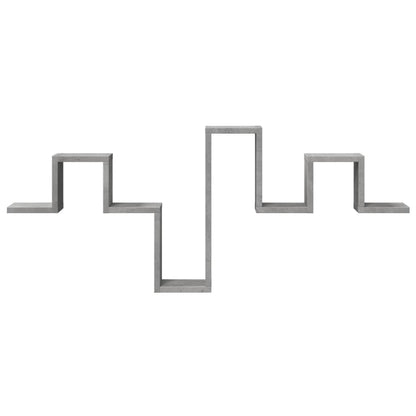 Scaffale a Muro Grigio Cemento 104,5x10x43 cm Legno Multistrato | homemem39