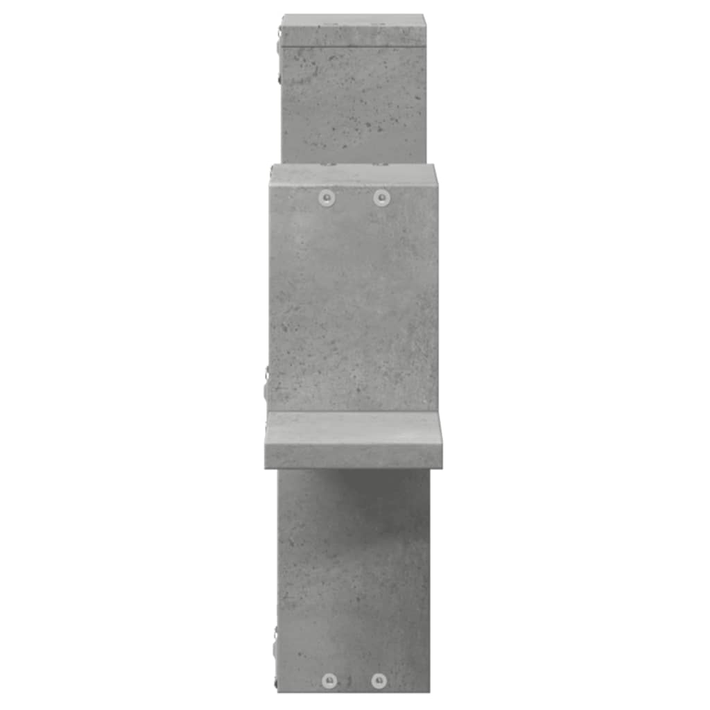 Scaffale a Muro Grigio Cemento 104,5x10x43 cm Legno Multistrato | homemem39