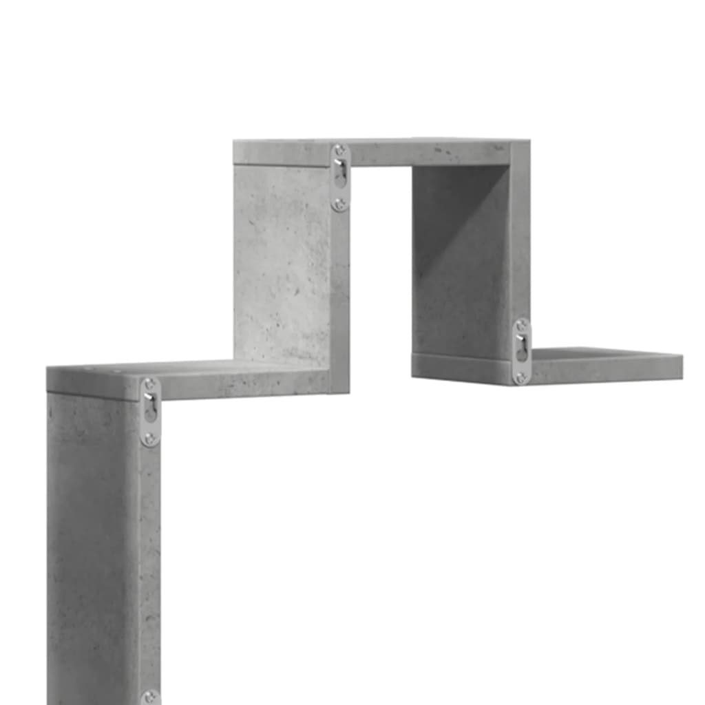 Scaffale a Muro Grigio Cemento 104,5x10x43 cm Legno Multistrato | homemem39