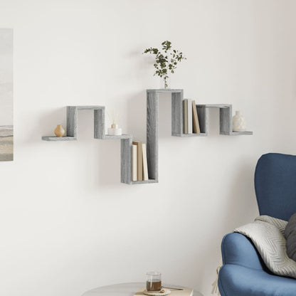 Mensola a Muro Grigio Sonoma 104,5x10x43 cm Legno Multistrato | homemem39