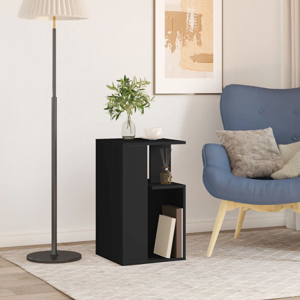 Tavolino Nero 35x35x60 cm in Legno Multistrato | homemem39