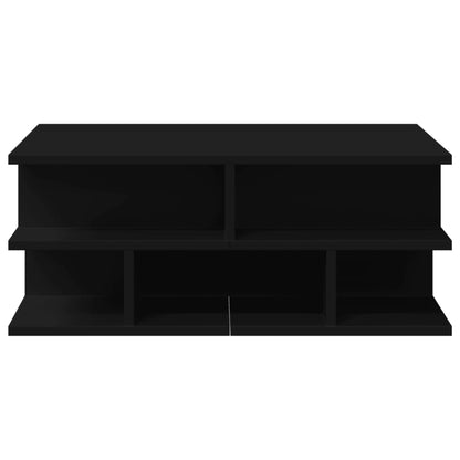Tavolino da Salotto Nero 70x70x29 cm in Legno Multistrato | homemem39
