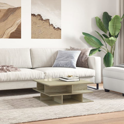 Tavolino da Salotto Rovere Sonoma 70x70x29 cm Legno Multistrato | homemem39