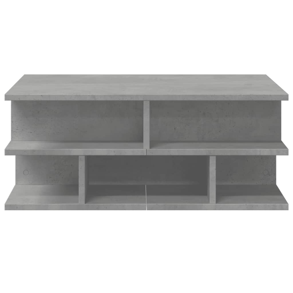 Tavolino da Salotto Grigio Cemento 70x70x29cm Legno Multistrato | homemem39
